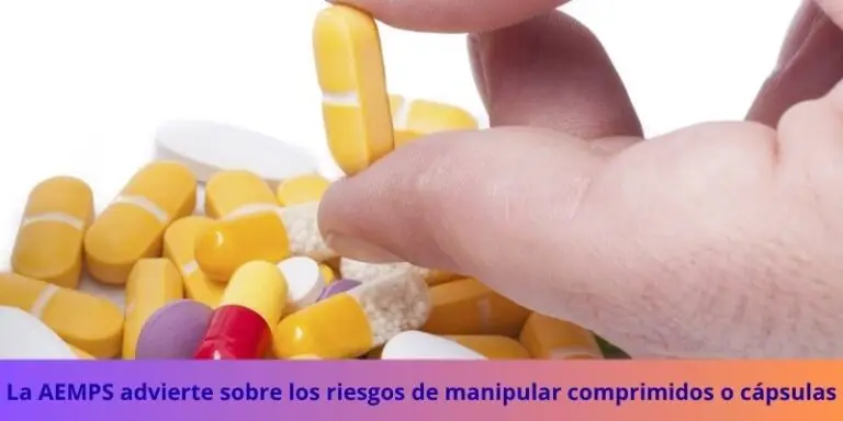 La AEMPS advierte sobre los riesgos de manipular comprimidos o cápsulas